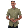 Olive - Front - Farah Mens Drayton Short-Sleeved Shirt