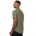 Olive - Back - Farah Mens Drayton Short-Sleeved Shirt