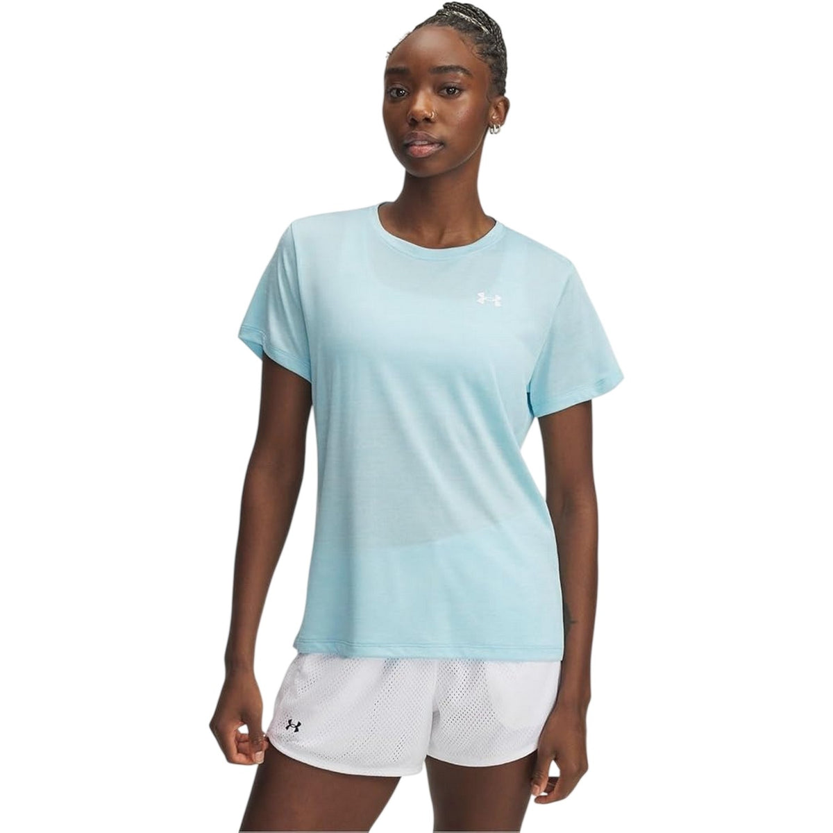 Stream - Side - Under Armour Womens-Ladies Twist Short-Sleeved T-Shirt