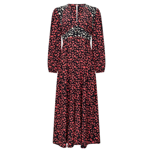 Black - Front - French Connection Womens-Ladies Delphine Maxi Dress