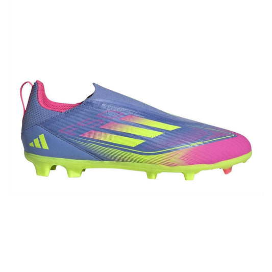 Blue - Front - Adidas Childrens-Kids F50 League Firm Ground Football Boots