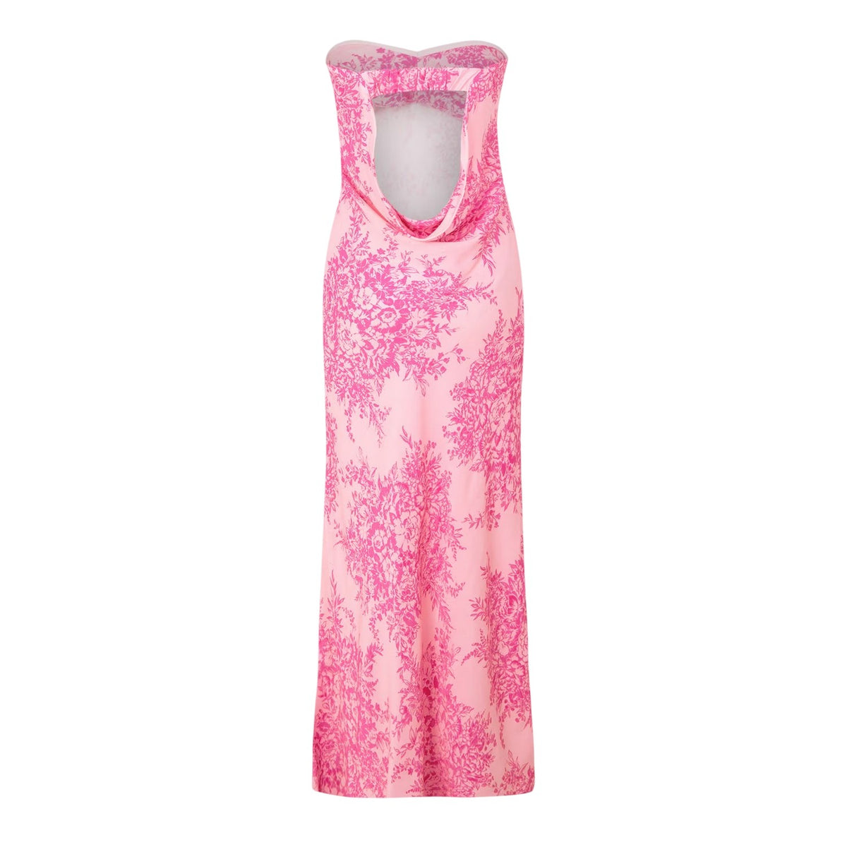 Pink - Back - Nobody´s Child Womens-Ladies Ruby Floral Pattern Slip Dress