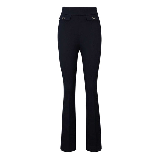 Dark Blue - Front - Hugo Boss Womens-Ladies Slim Trousers