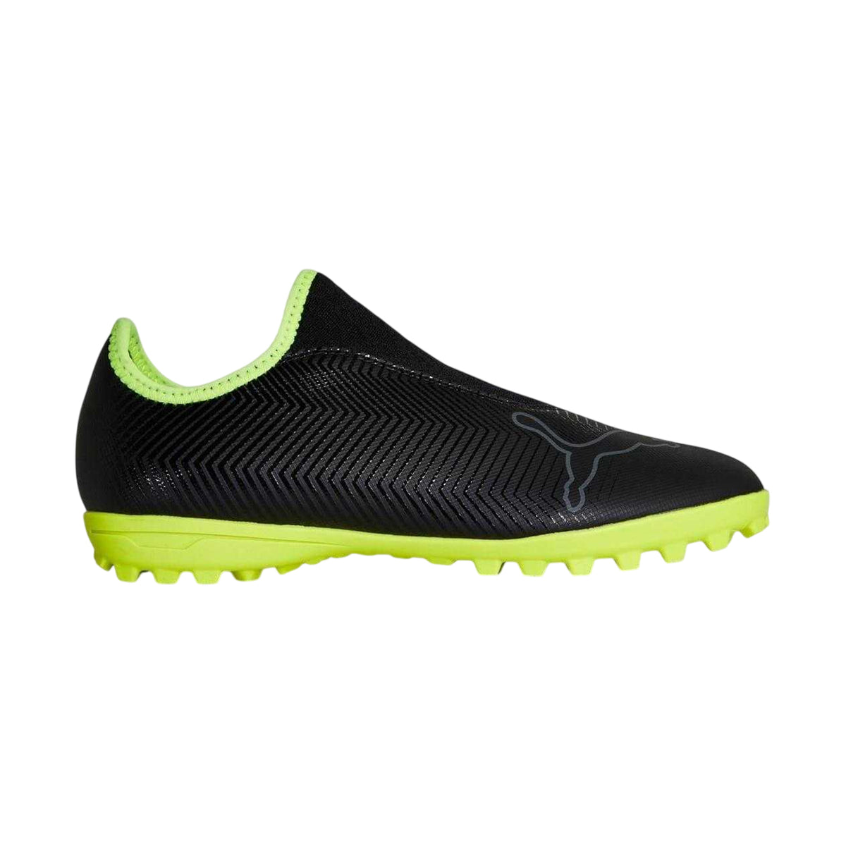 Black - Lifestyle - Puma Mens Finesse LL IT Chevron Leather Football Astro Turf Trainers