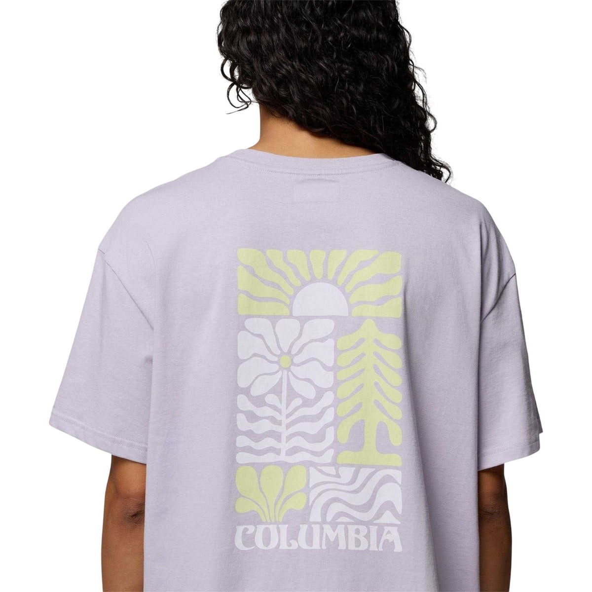 Lavender - Lifestyle - Columbia Womens-Ladies Floral Oversized T-Shirt