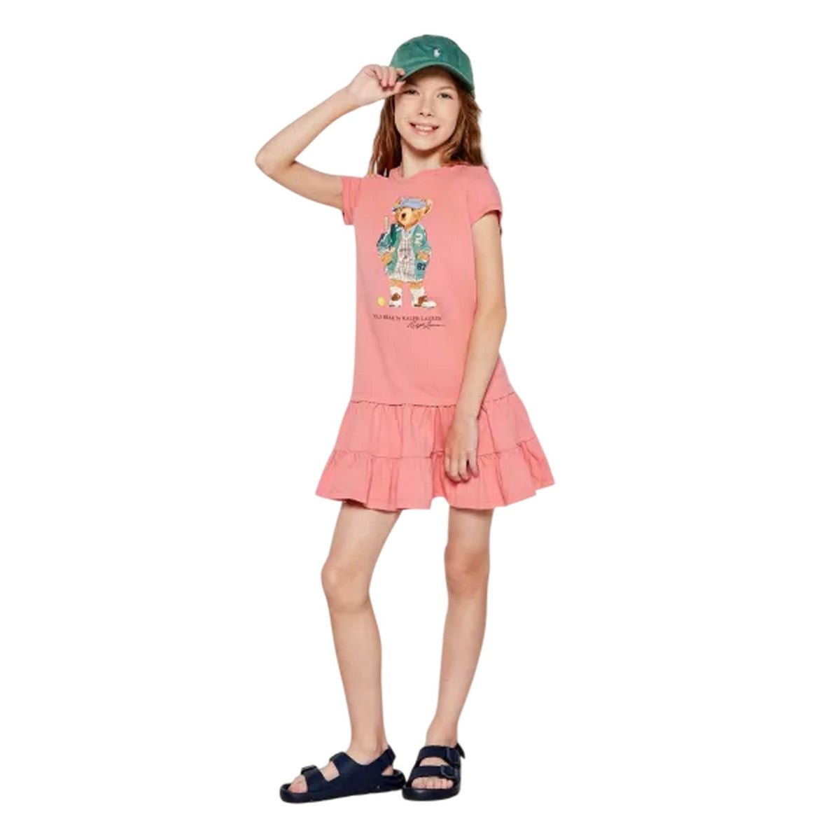 Peony - Lifestyle - Ralph Lauren Girls Ruffle Hem T-Shirt Dress