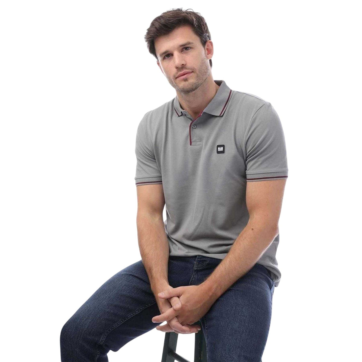 Grey - Lifestyle - Weekend Offender Mens Spello Polo Shirt