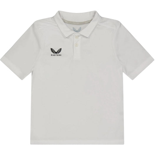 Brilliant White - Front - Castore Childrens-Kids Polo Shirt