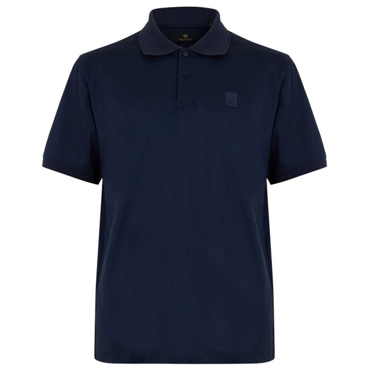 Ink - Front - Belstaff Mens Steel Short-Sleeved Polo Shirt