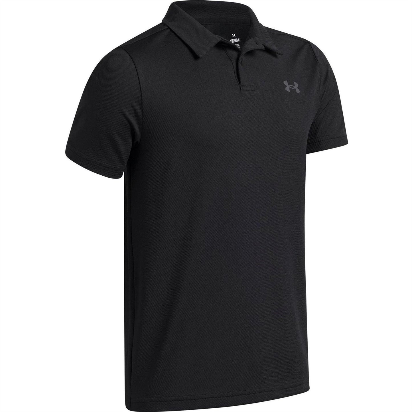 Black - Side - Under Armour Boys Matchplay Polo Shirt