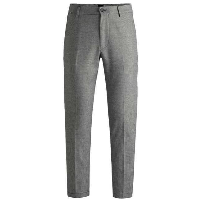 Black - Front - Boss Mens Regular Trousers