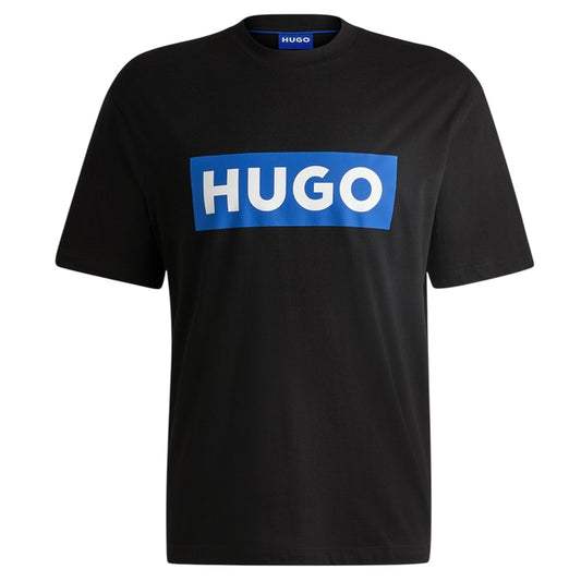 Black - Front - Hugo Boss Unisex Adult Box Logo T-Shirt