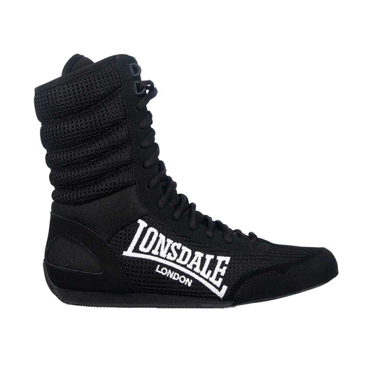 Black - Front - Lonsdale Childrens-Kids Contender Boxing Boots