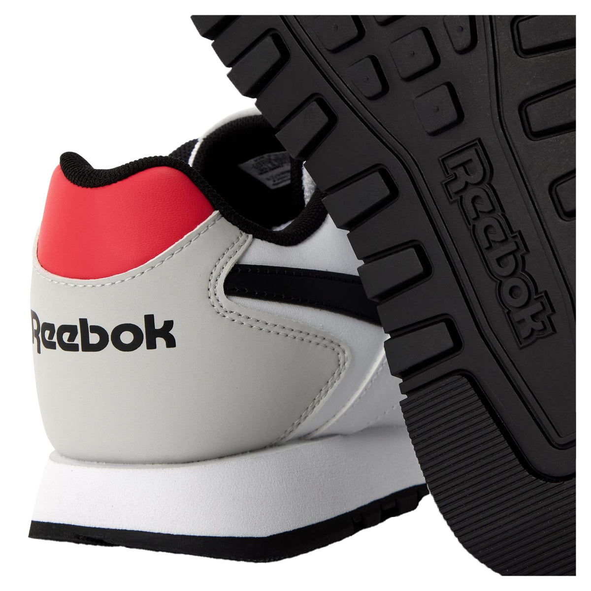 White-Black-Red - Lifestyle - Reebok Mens Glide Trainers