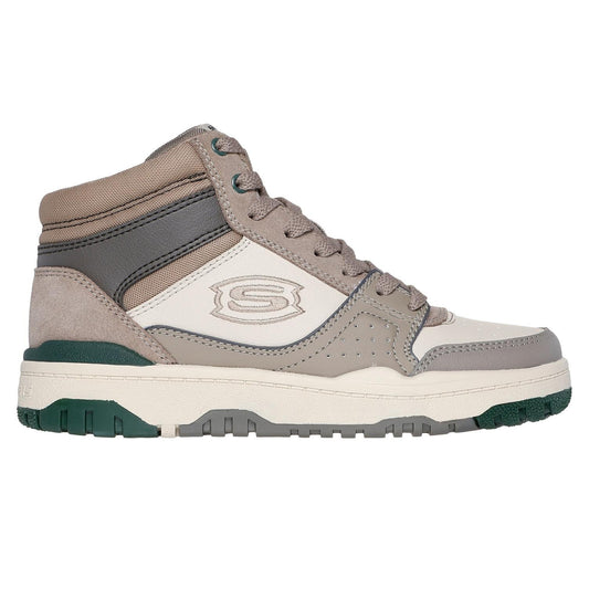 Taupe - Front - Skechers Childrens-Kids SKX-228 Trainers