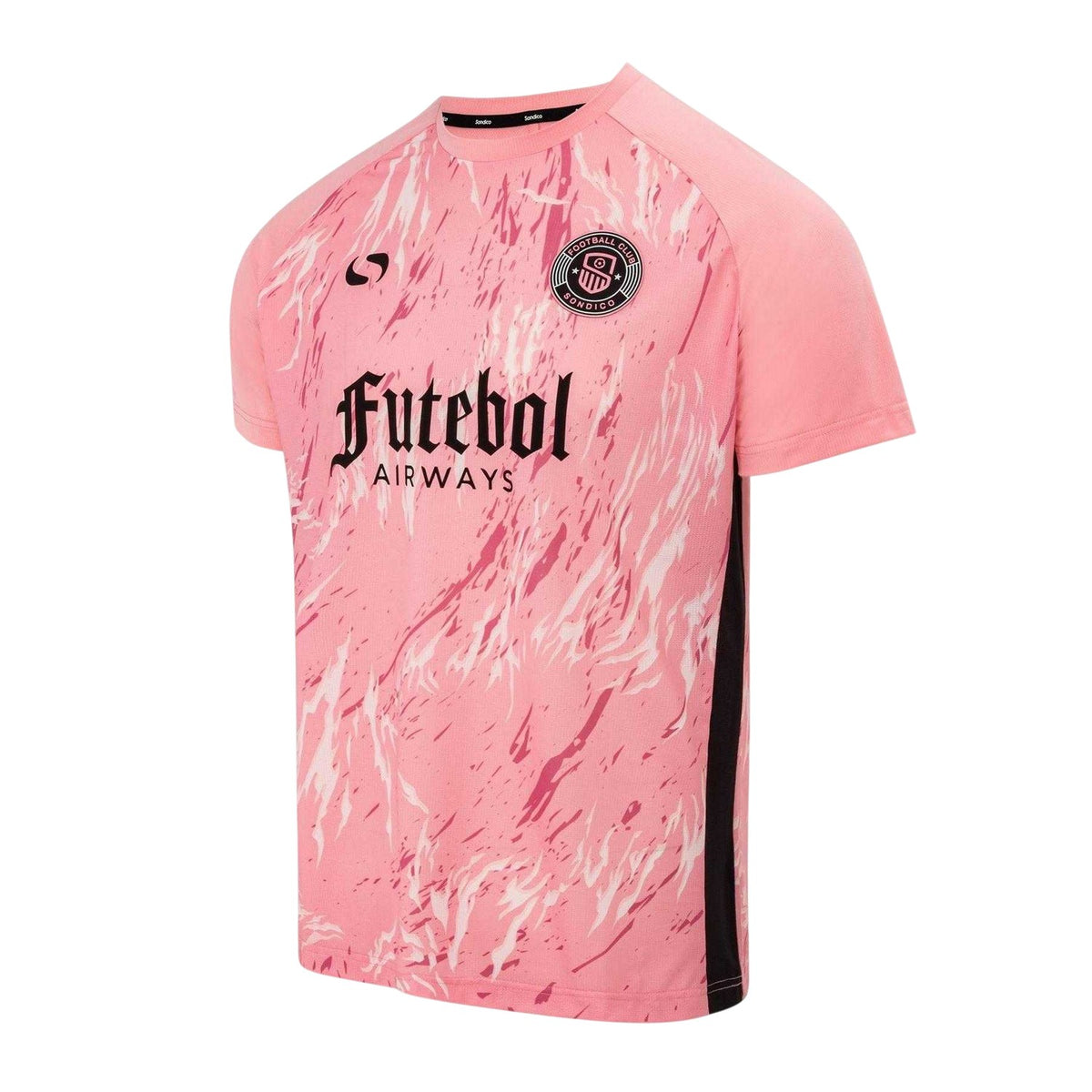 Pink - Side - Sondico Mens Football Jersey