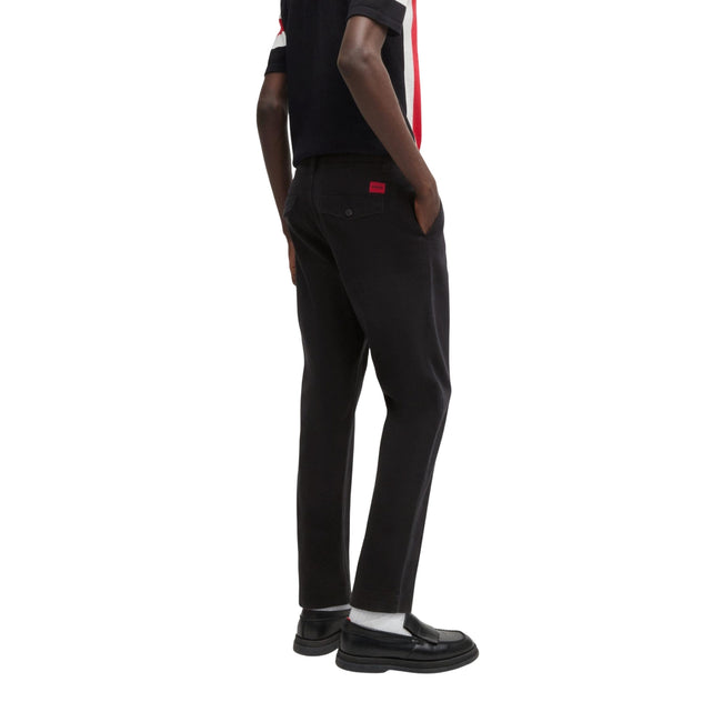 Black - Back - Hugo Mens Tapered Chinos