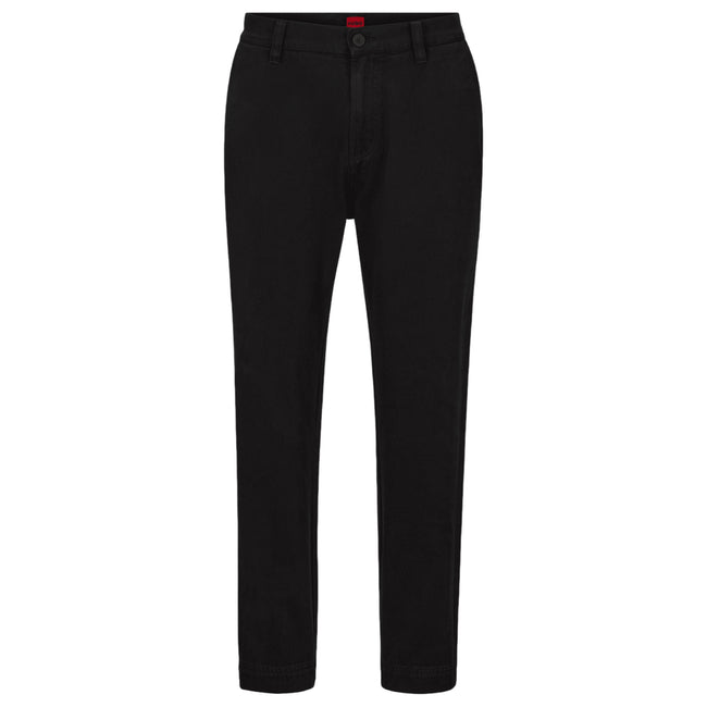 Black - Front - Hugo Mens Tapered Chinos