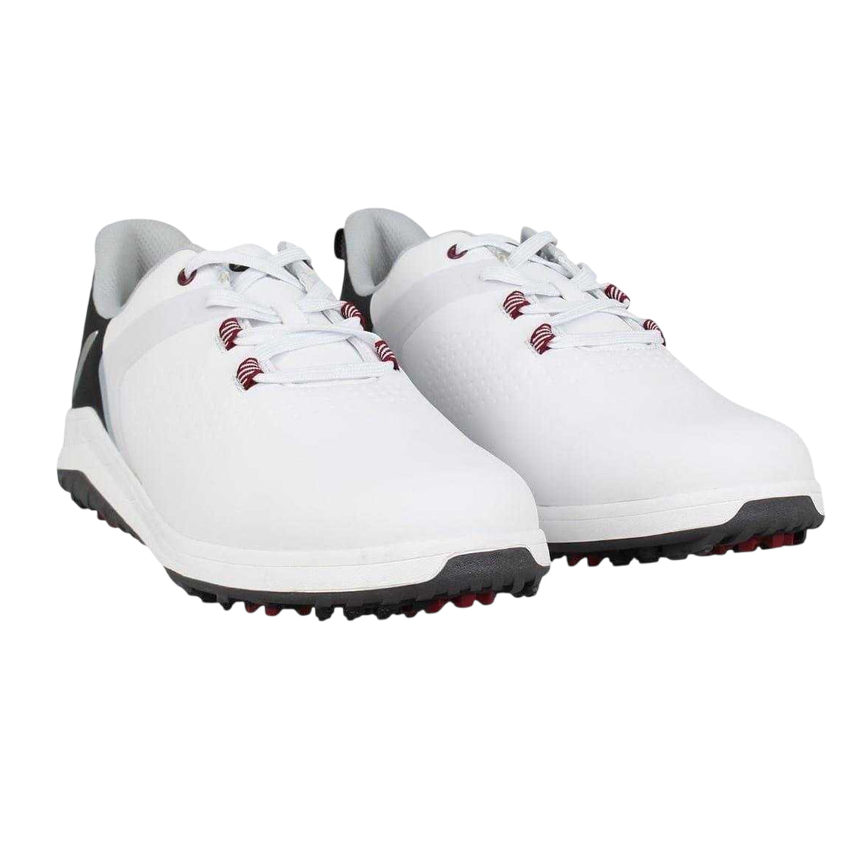 White-Black - Pack Shot - Slazenger Mens V Series Spiked Golf Shoes