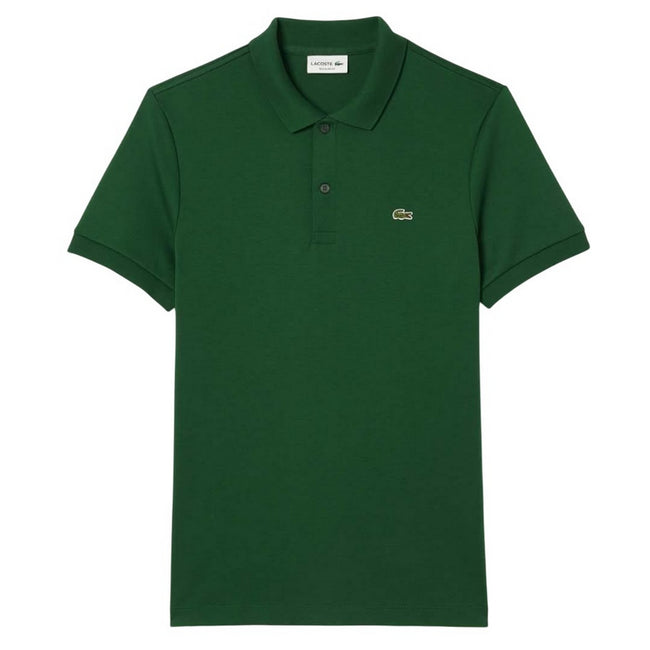 Green - Front - Lacoste Mens Pima Cotton Regular Polo Shirt