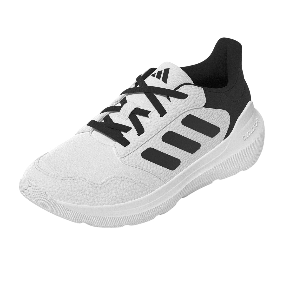 White-Black - Lifestyle - Adidas Childrens-Kids Tensaur Run Cloudfoam Trainers