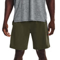 Green - Side - Under Armour Mens Tech Vent Shorts