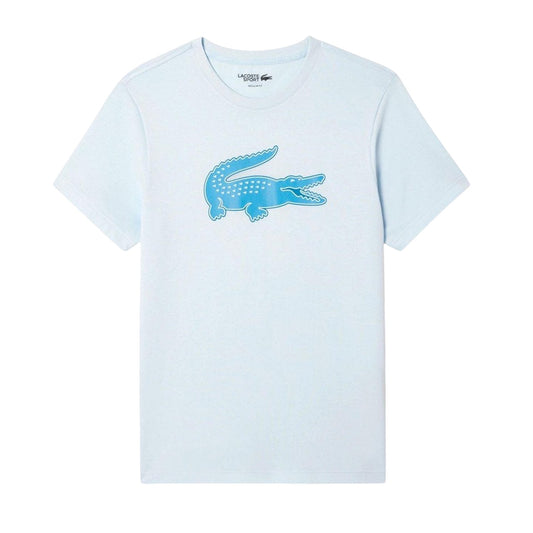 Blue - Front - Lacoste Mens Large Logo Sport T-Shirt