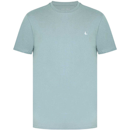 Light Blue - Front - Jack Wills Mens Sandleford Logo T-Shirt