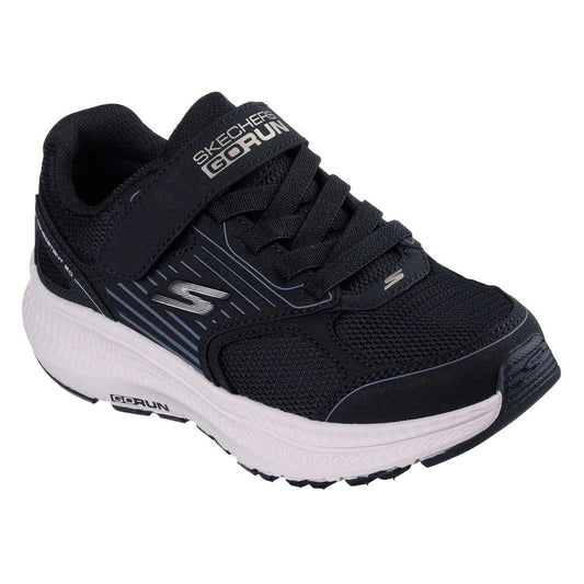 Black-Gold - Front - Skechers Childrens-Kids Go Run Consistent Trainers