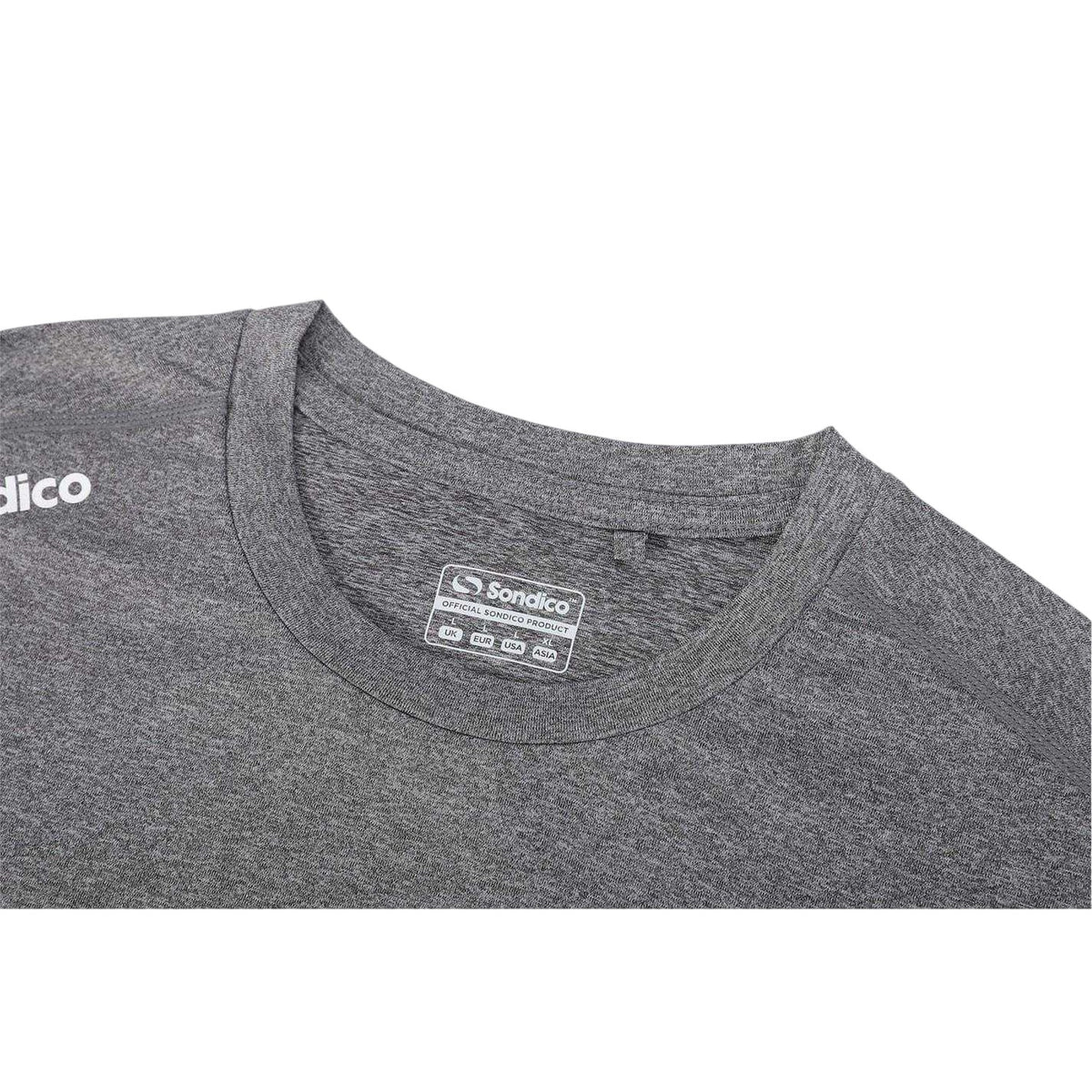 Grey Marl - Side - Sondico Mens Core Long-Sleeved Base Layer Top