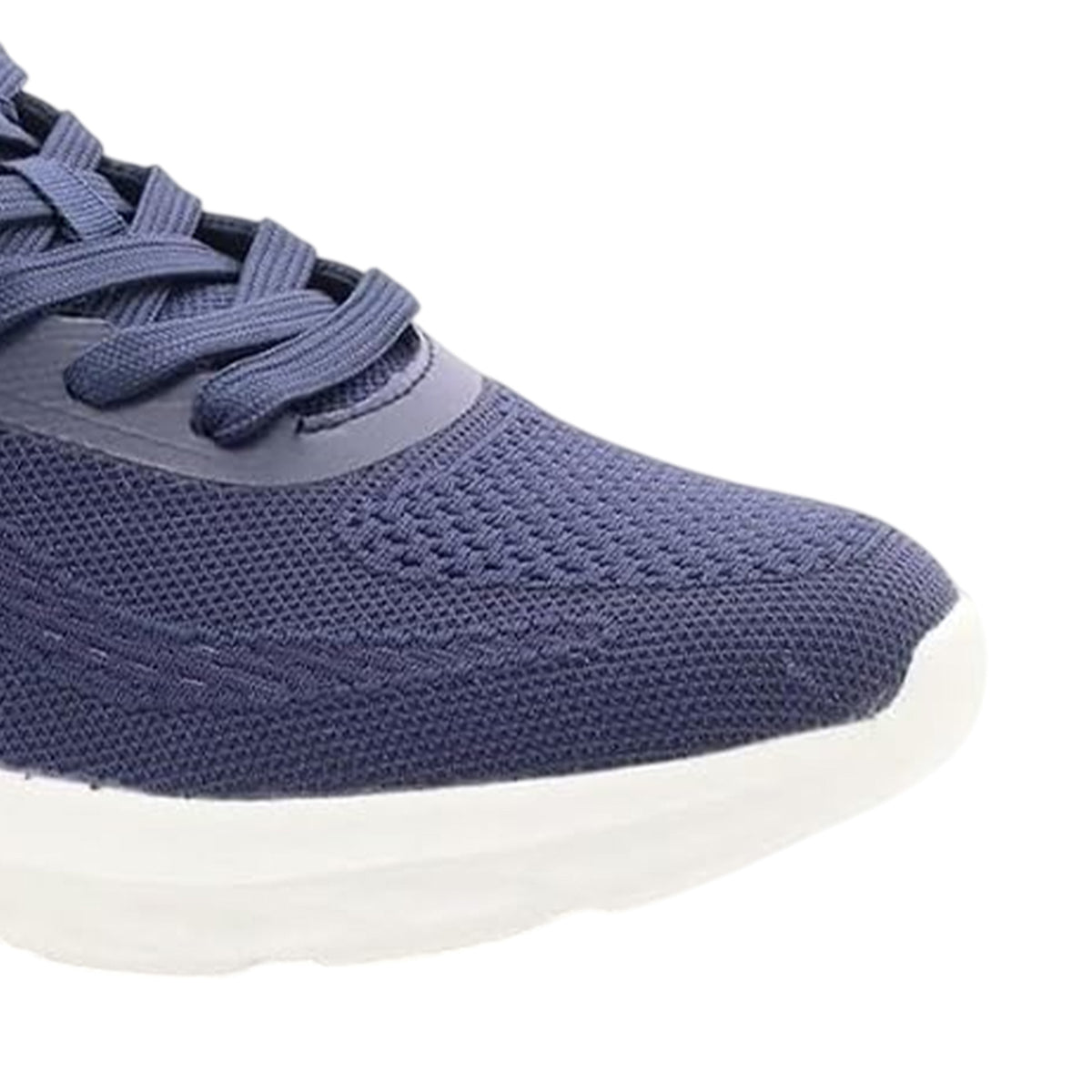 Navy - Side - Ellesse Mens Como Leather Flat Trainers