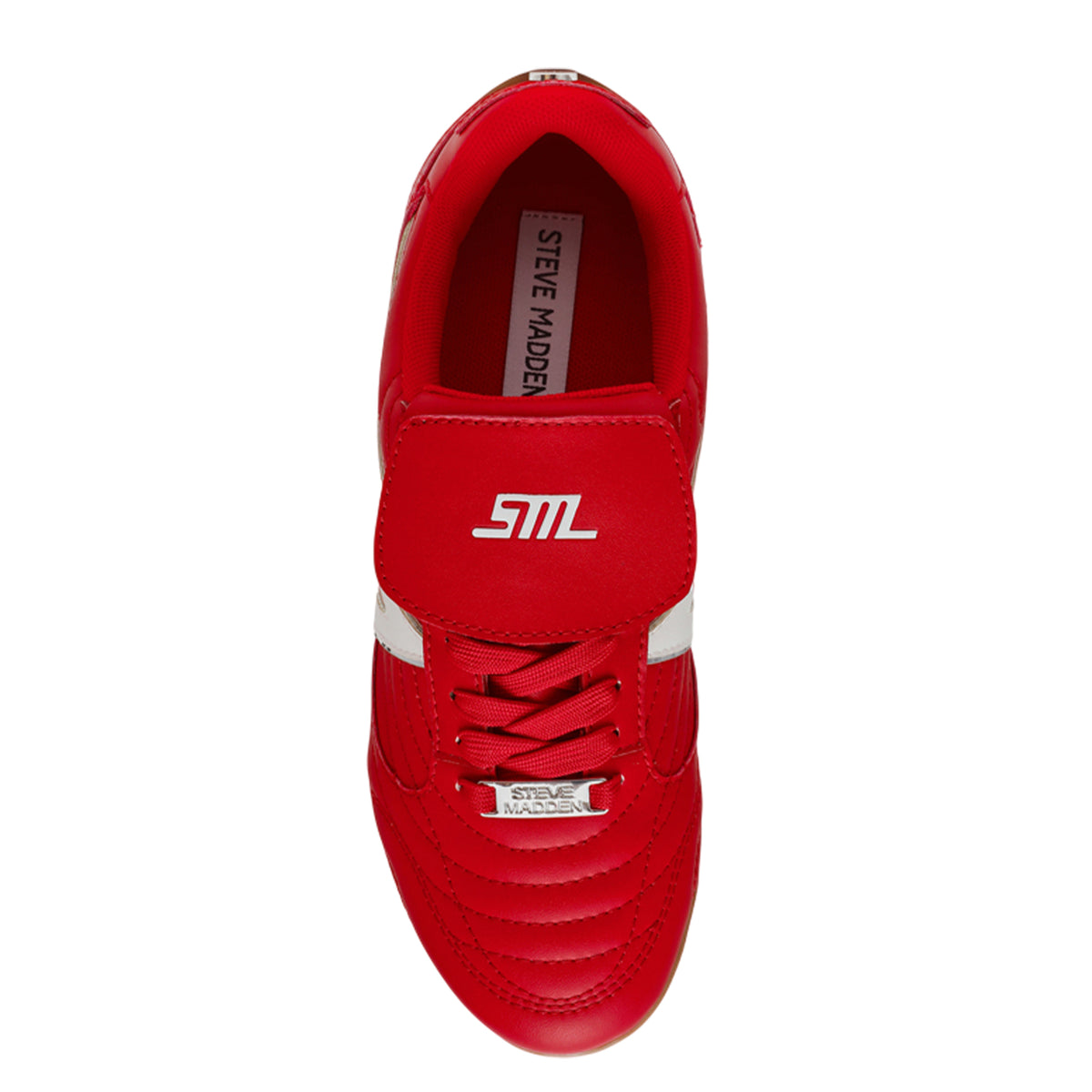Red - Lifestyle - Steve Madden Womens-Ladies Metallic Trainers