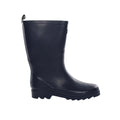 Navy - Side - Regatta Childrens-Kids Fairweather Wellington Boots