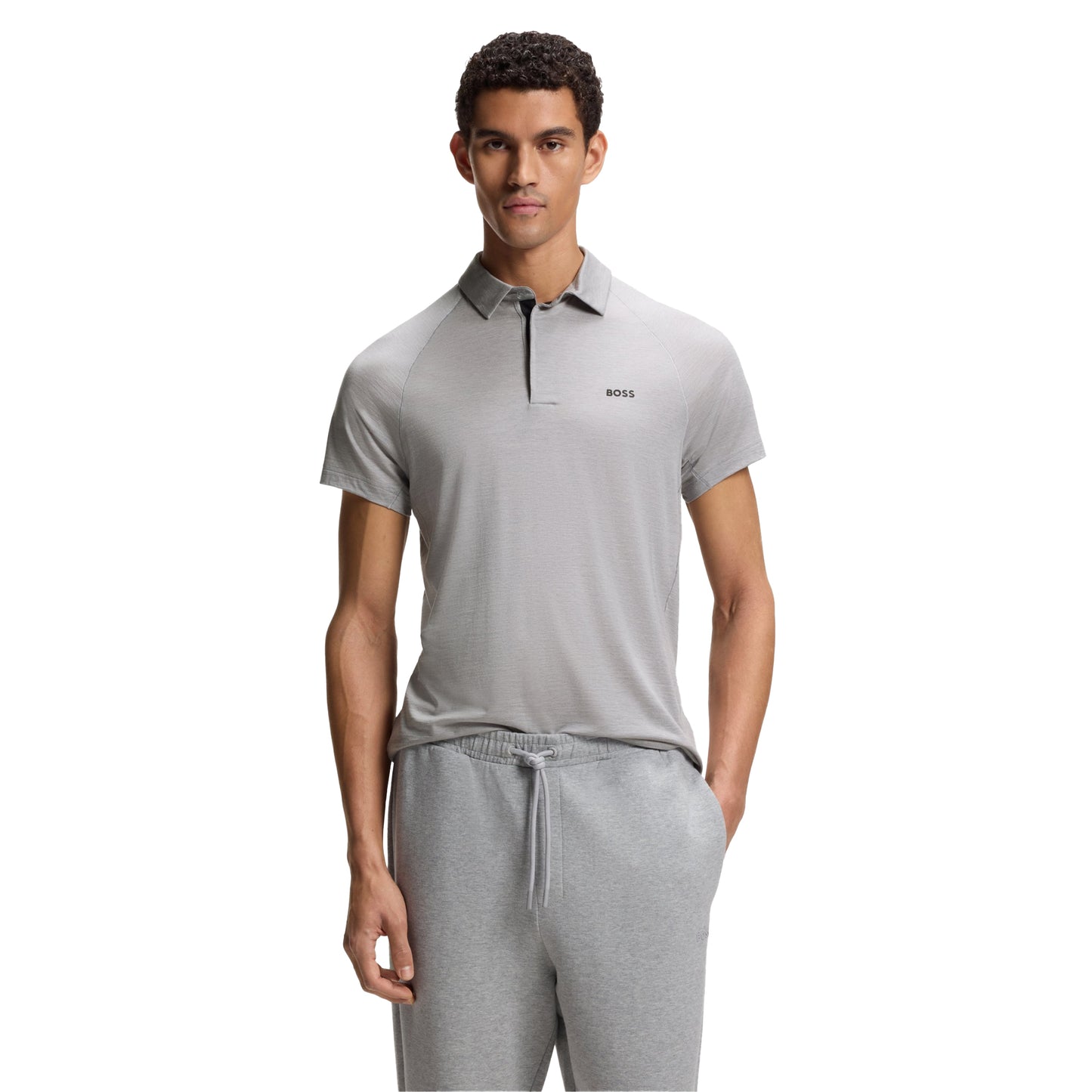 Grey - Lifestyle - Boss Mens Performance Slim Polo Shirt