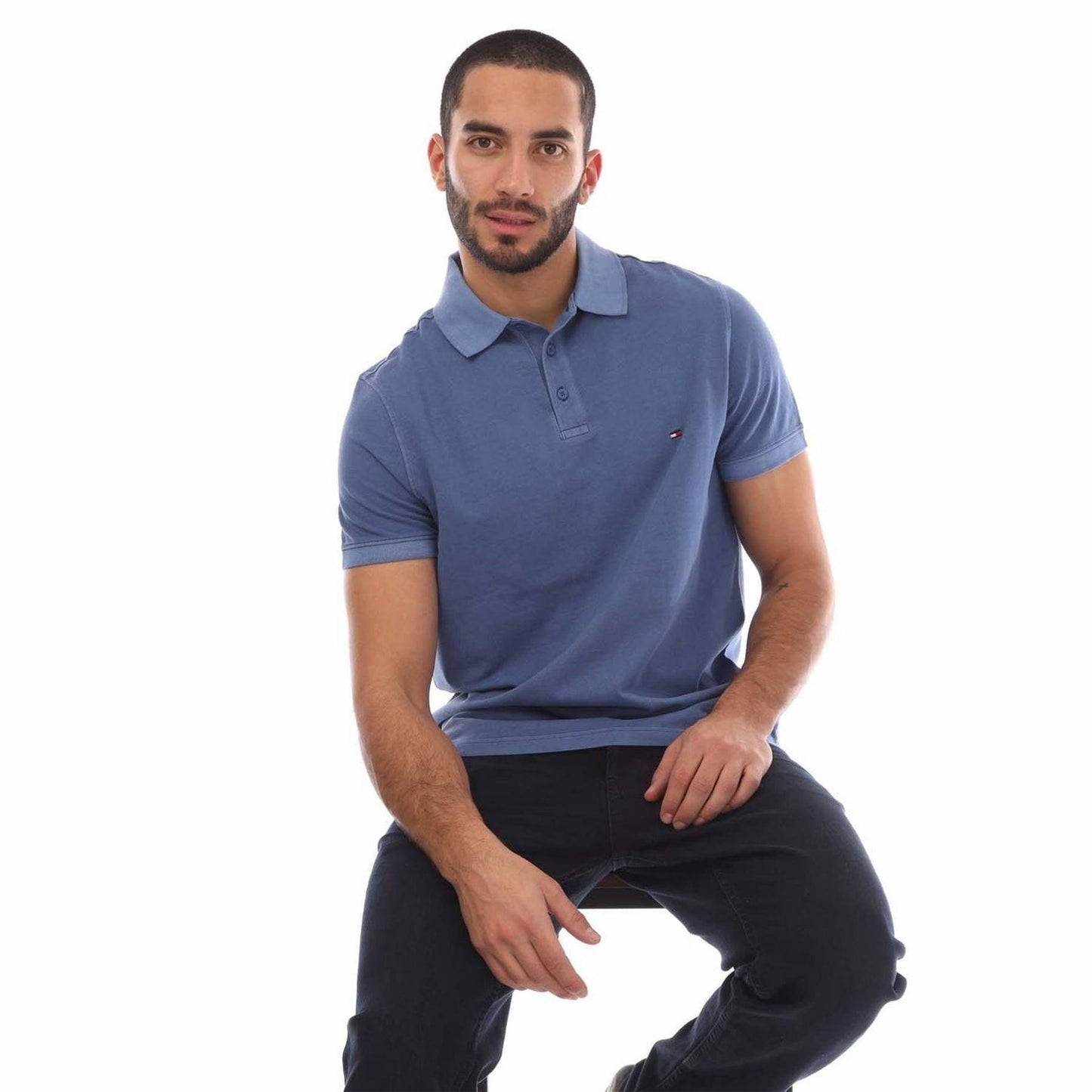 Blue - Lifestyle - Tommy Hilfiger Mens Slim Polo Shirt