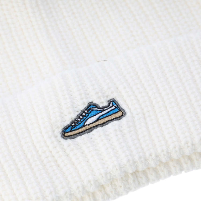 White - Side - Puma Classic Graphic Cotton Beanie