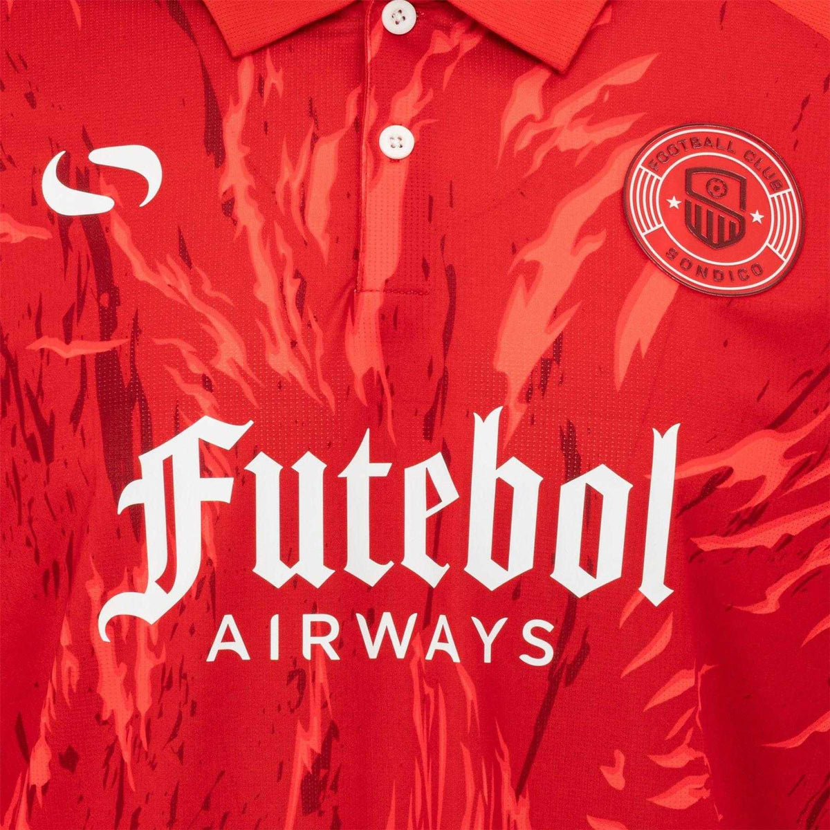 Red - Lifestyle - Sondico Mens Team Polo Shirt