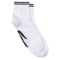 Black-White - Side - Lacoste Unisex Adult Low Sports Socks (Pack of 2)