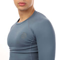 Blue - Side - Skins Mens Series-2 Long-Sleeved Top
