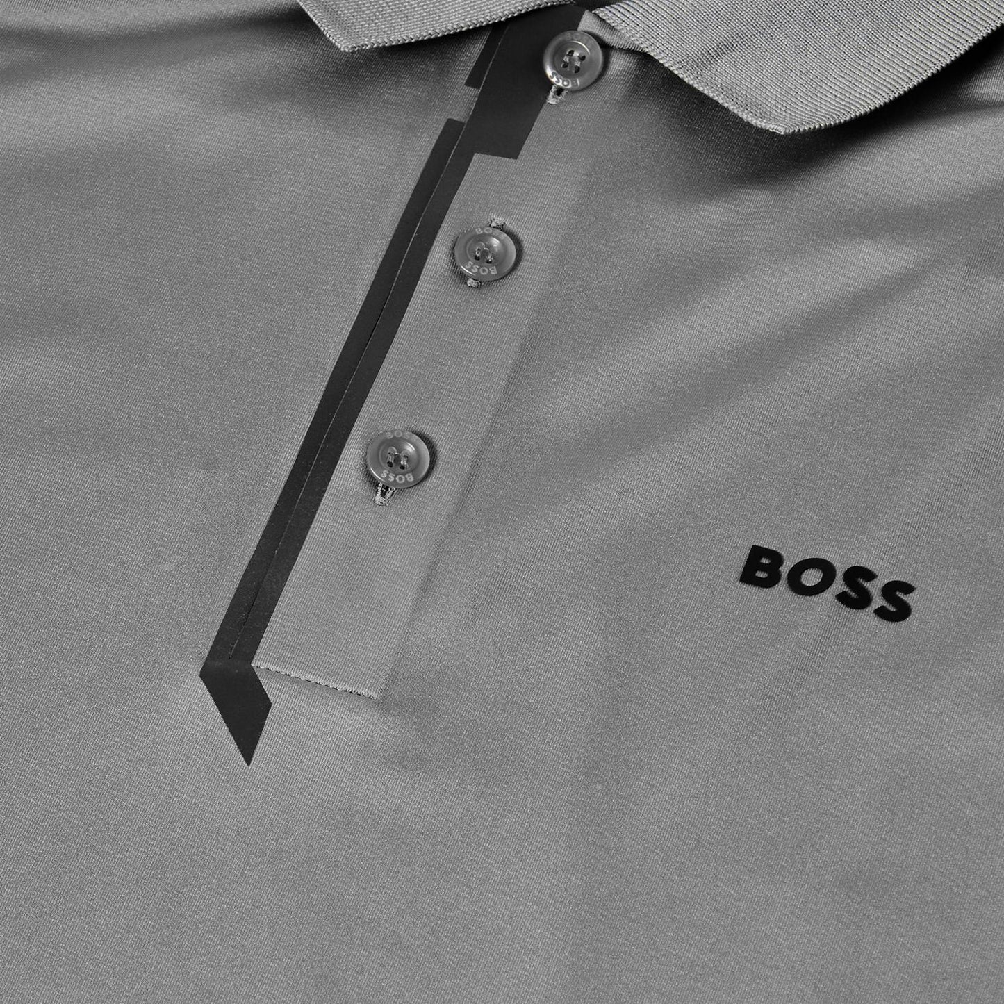 Dark Beige - Side - Boss Mens Paddytech Logo Raglan Polo Shirt