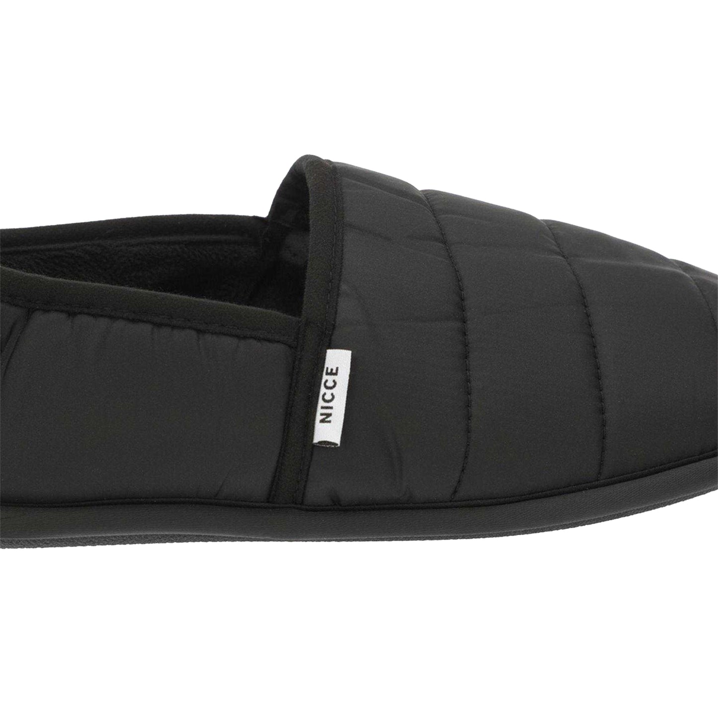 Black - Lifestyle - Nicce Mens Daniel Quilted Slippers