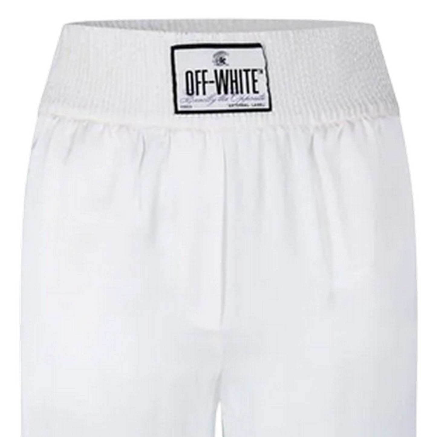 White - Lifestyle - Off White Womens-Ladies Satin Pyjama Bottoms