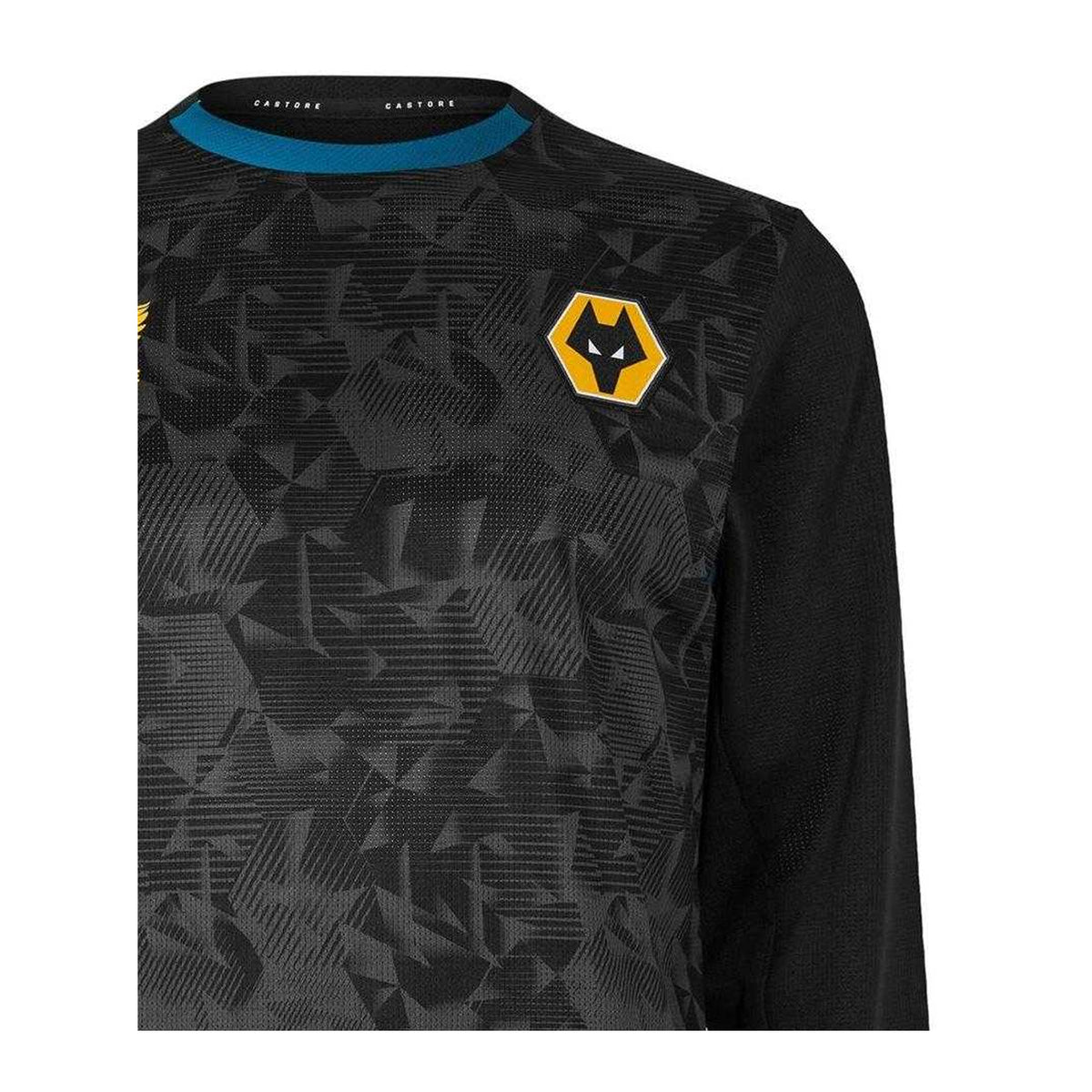 Caviar-Black Caviar - Side - Castore Mens Wolves Training Football Shirt