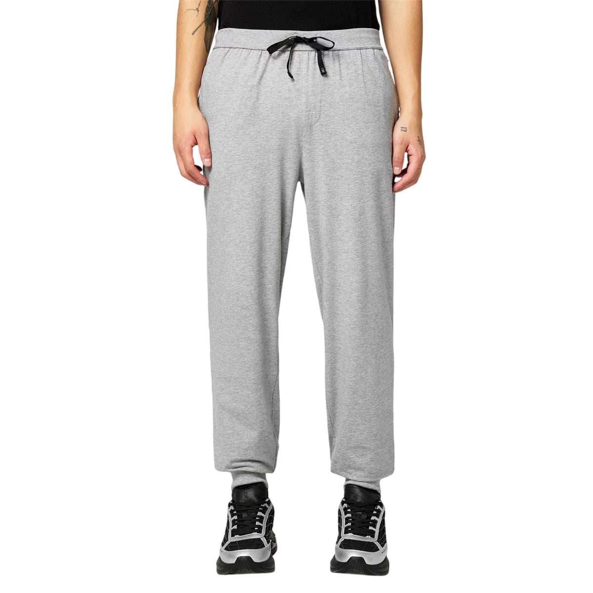 Medium Grey - Side - Boss Mens Mix&Match Jogging Bottoms
