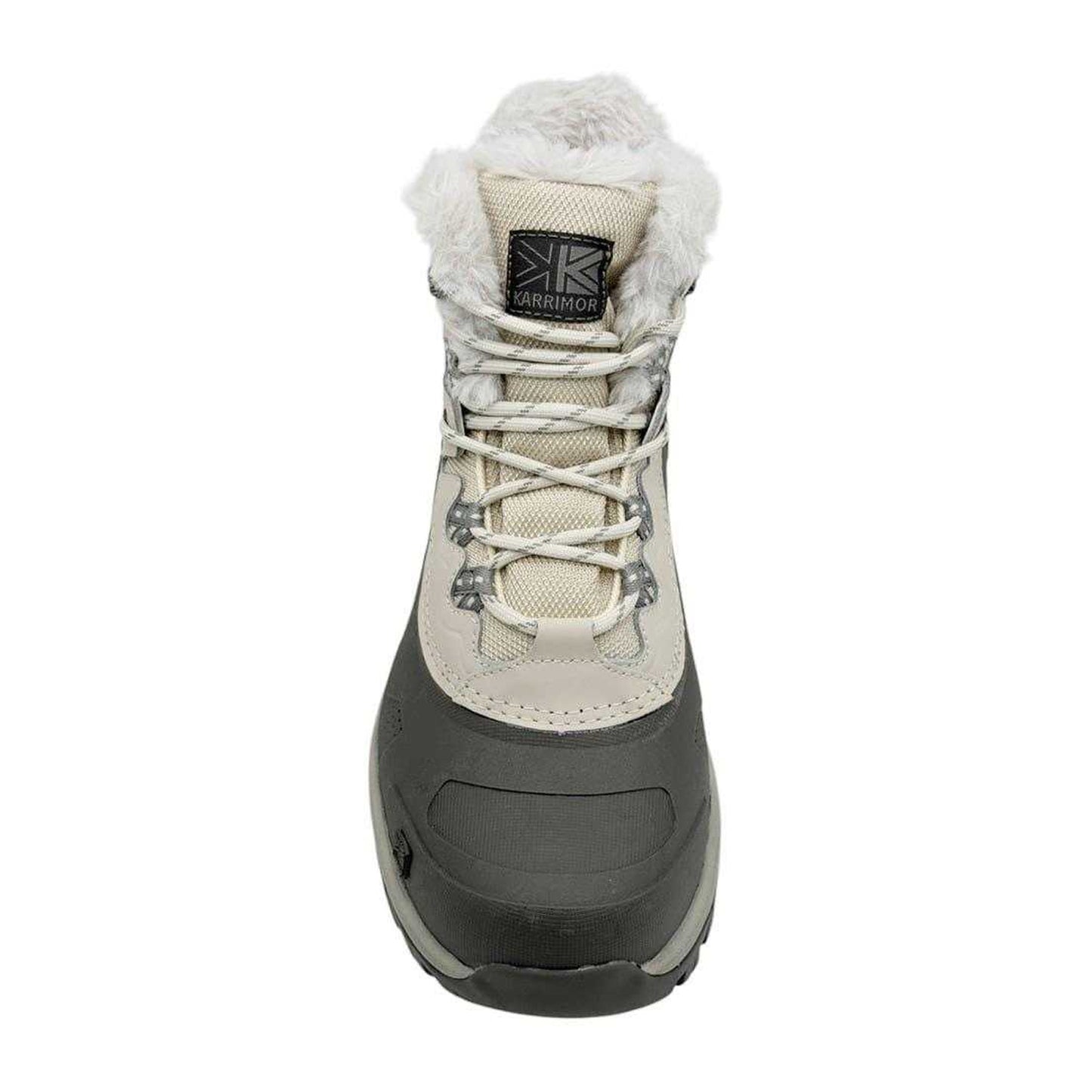 White - Lifestyle - Karrimor Womens-Ladies Faux Fur Lined Contrast Stitch Snow Boots