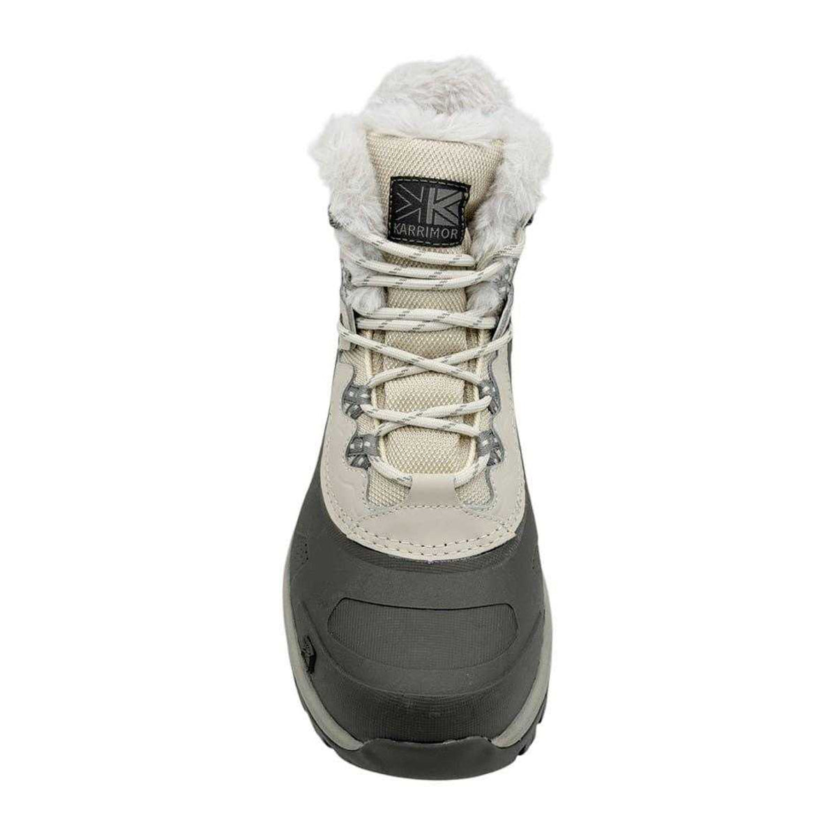 White - Lifestyle - Karrimor Womens-Ladies Faux Fur Lined Contrast Stitch Snow Boots