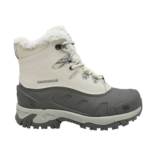 White - Front - Karrimor Womens-Ladies Faux Fur Lined Contrast Stitch Snow Boots