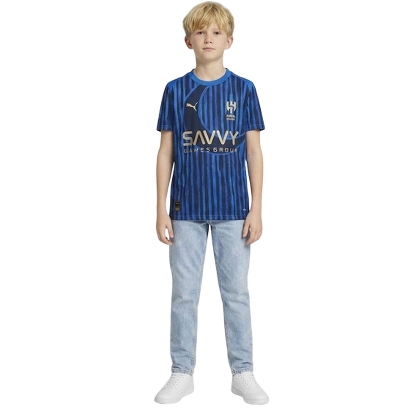 Blue-Navy - Lifestyle - Al Hilal SFC Childrens-Kids 25-26 Puma Home Shirt