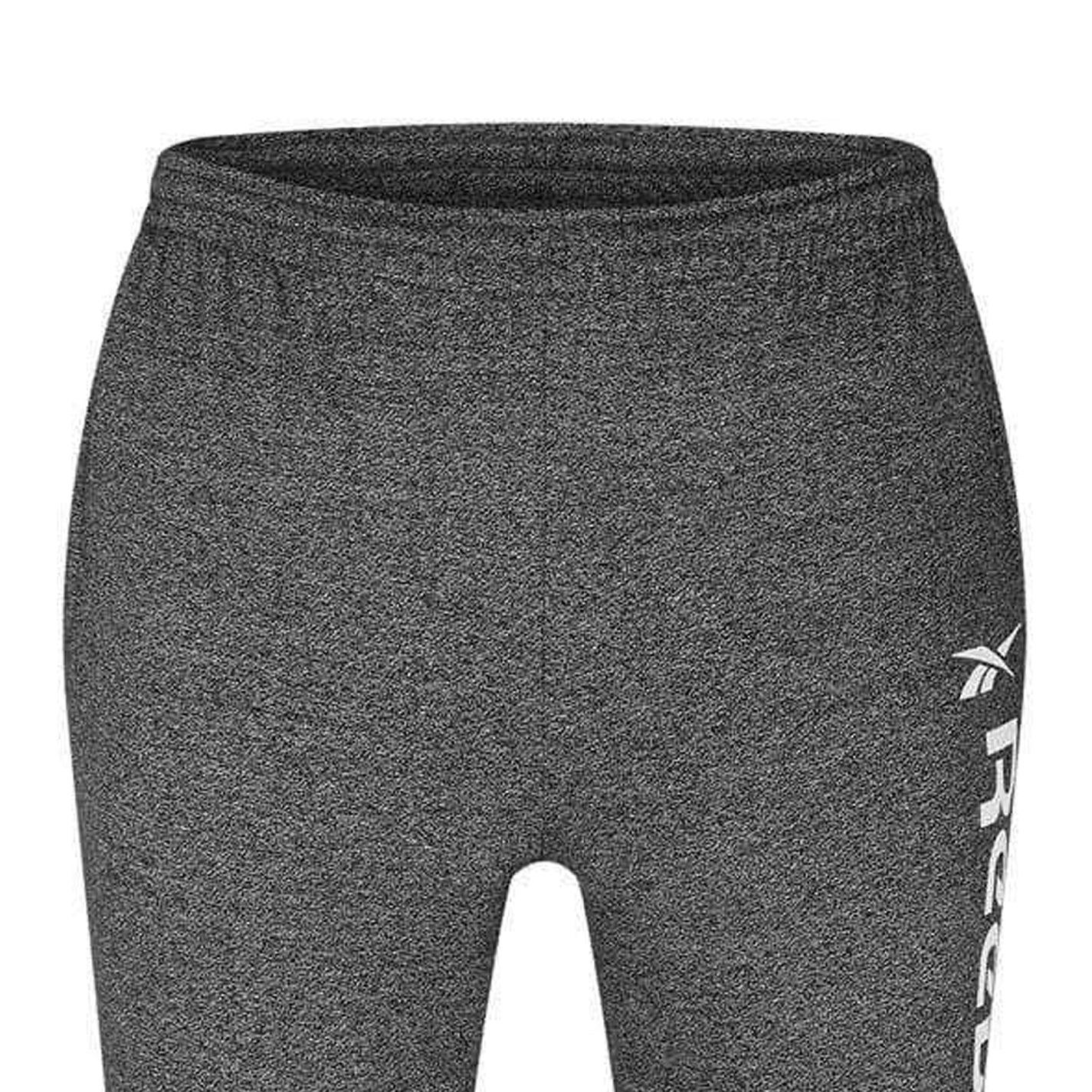 Black Melange - Side - Reebok Childrens-Kids Classic Fleece Joggers