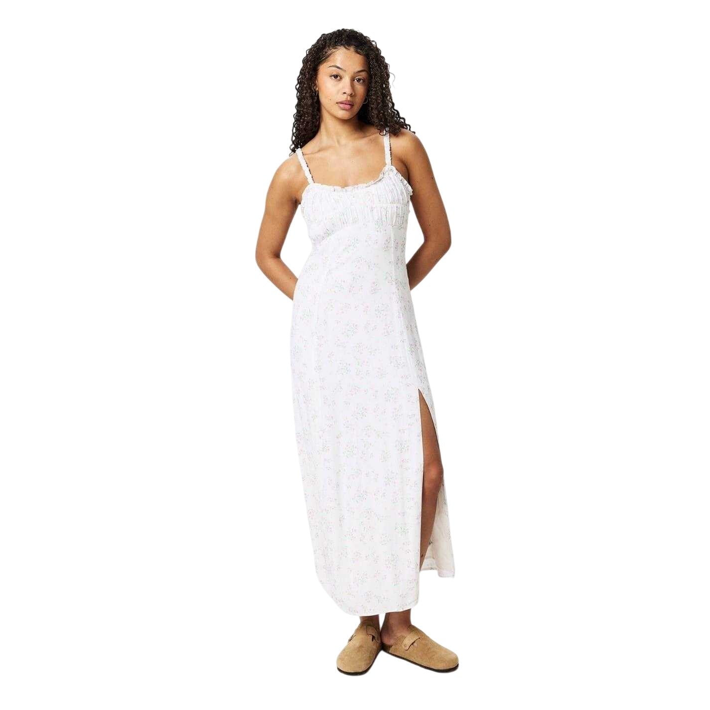 White - Lifestyle - Jack Wills Womens-Ladies Square Neck Midi Dress